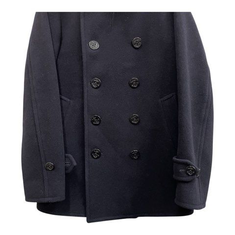 希少XL ジェイプレス ピーコート ウールコート ダークネイビー 裏地レッド ジェイプレス J.PRESS ピーコート 裏地レッド イカリボタン ダーク