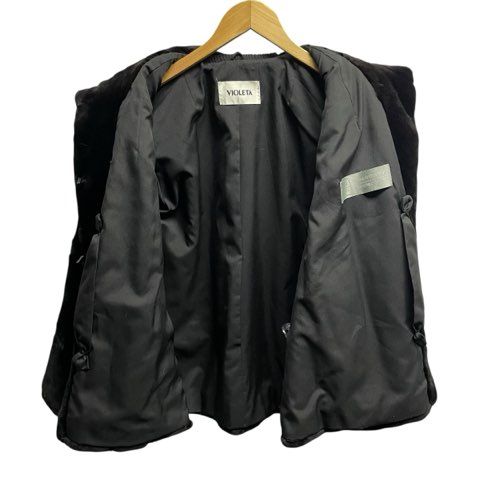  サガミンク SAGA MINK ブラックミンク 毛皮コート リアルファー アウター F フリーサイズ 毛皮 ファーコート ジャケット アウター