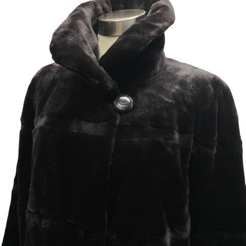 サガミンク SAGA MINK ブラックミンク MINK 毛皮コート リアルファー