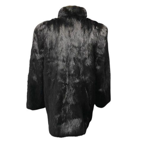 【希少 高級◎】NAKAMURA FUR 毛皮 ミンク ファーコート L 極暖 nakamura fur ミンク MINK 毛皮 ロングコート リアルファー ブラック 9