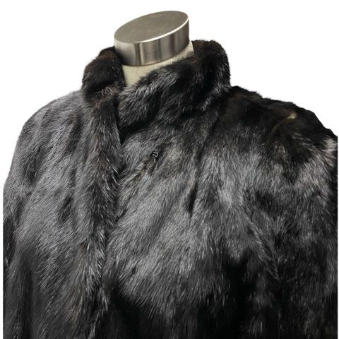 nakamura fur ミンク MINK 毛皮 ロングコート リアルファー ブラック 9