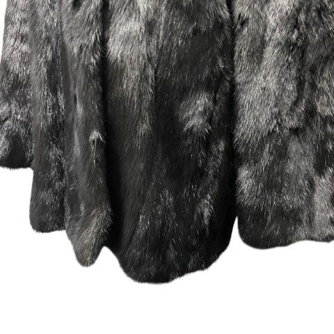nakamura fur ミンク MINK 毛皮 ロングコート リアルファー ブラック 9