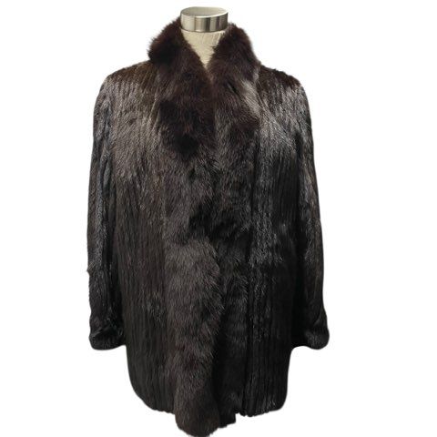 chombert PARIS MINK FOX ミンク フォックス 毛皮 ドッキングコート