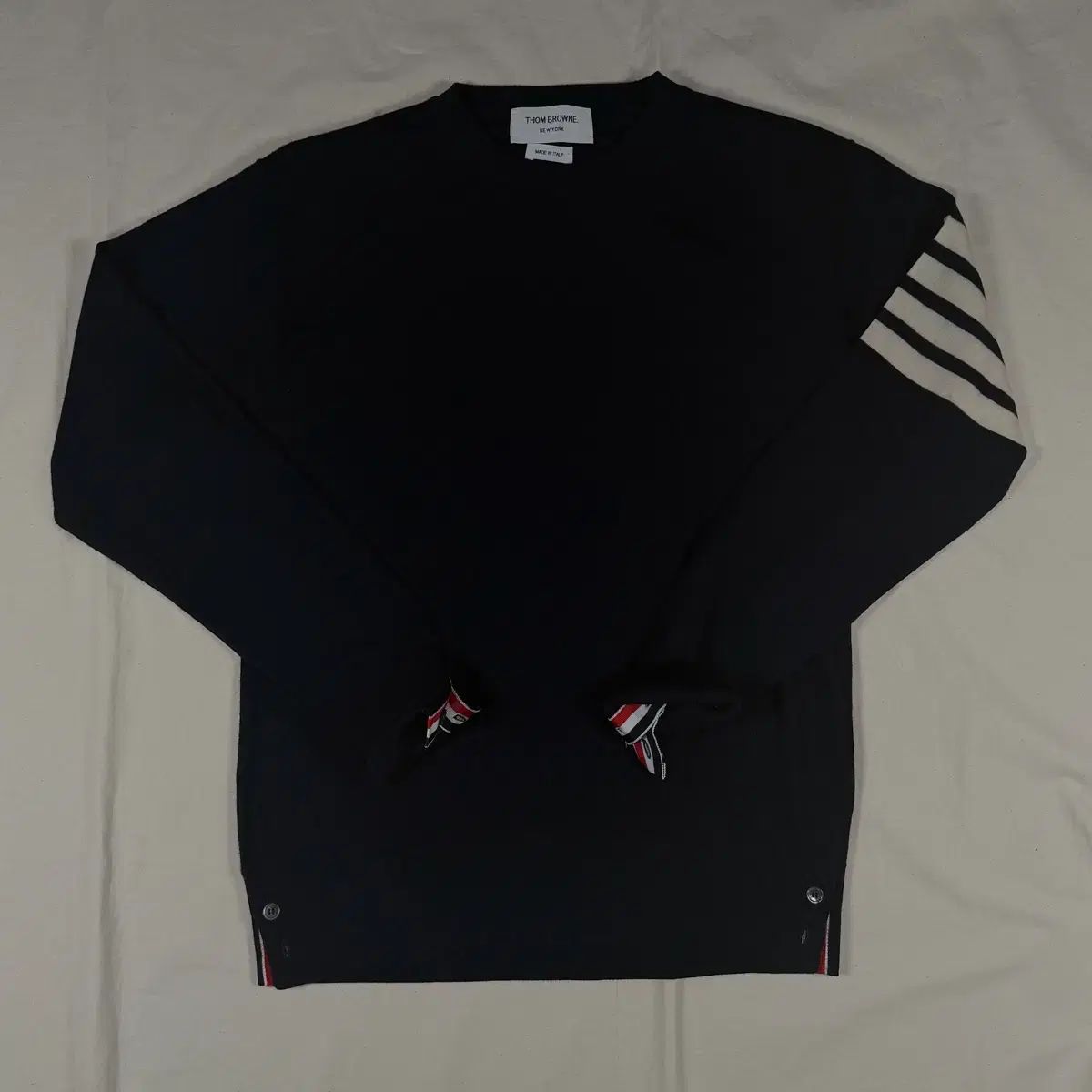 トム ブラウン 斜めボーダー 袖ストライプ ニット セーター