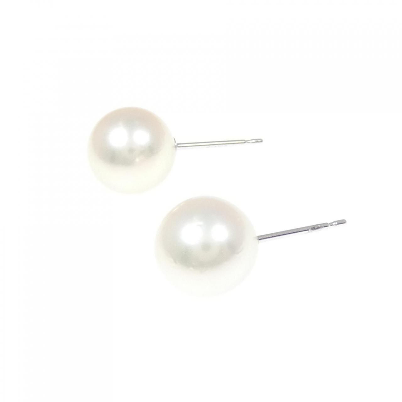 K 14 WG アコヤパール ピアス 8.0 mm