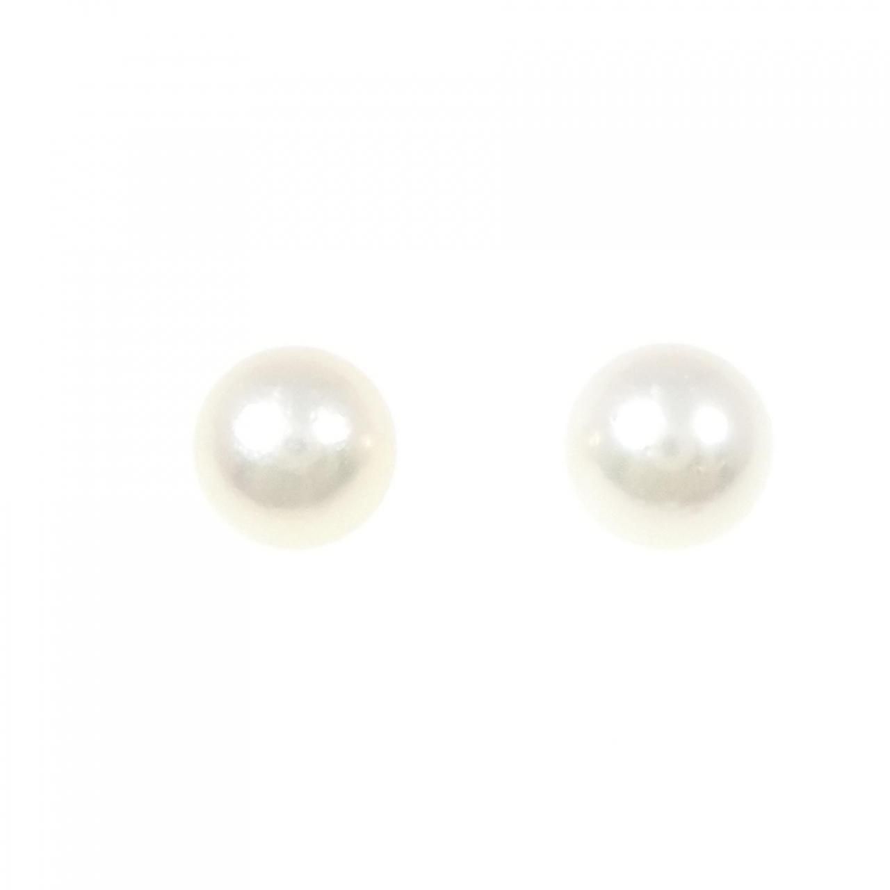 K 14 WG アコヤパール ピアス 8 0 mm