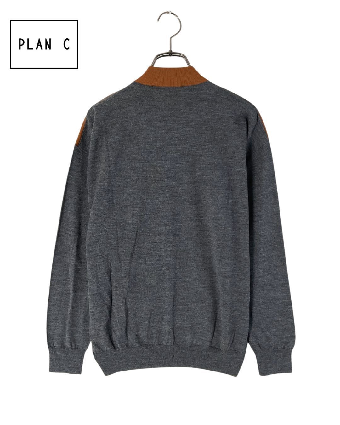 未使用 PLAN C プランシー ロングスリーブインターシャニット 40