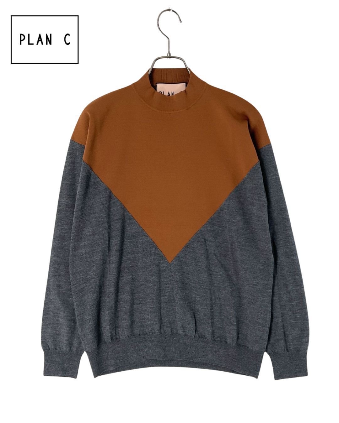 未使用 PLAN C プランシー ロングスリーブインターシャニット 40