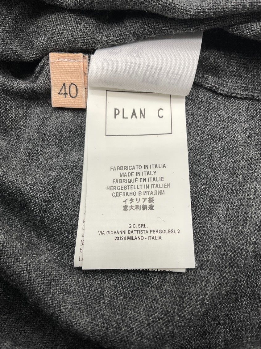 未使用 PLAN C プランシー ロングスリーブインターシャニット 40