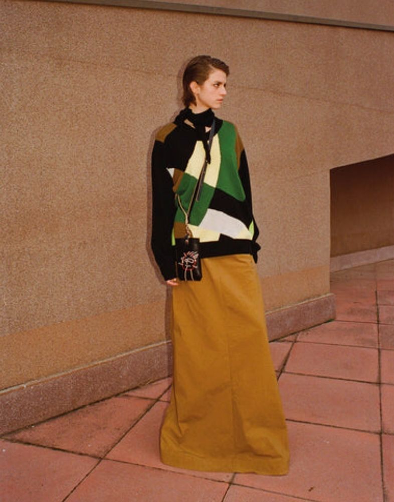 【新品】Plan C カシミア混スカーフVネックニット 40 未使用 PLAN C プランシー カシミア混スカーフVネックニット 40 マルチ