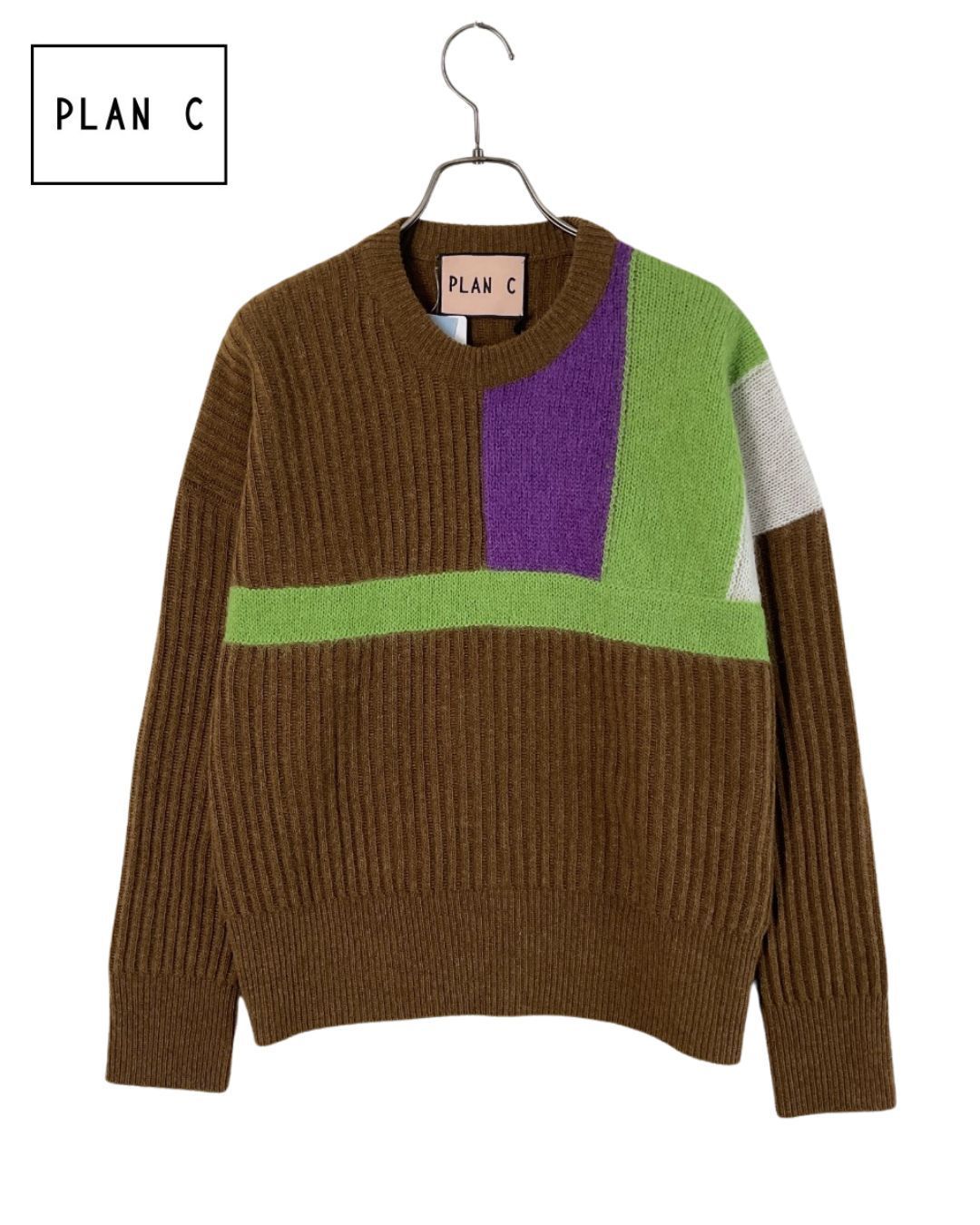 新品Plan C カシミア混スカーフVネックニット 38 - メルカリ サリー様