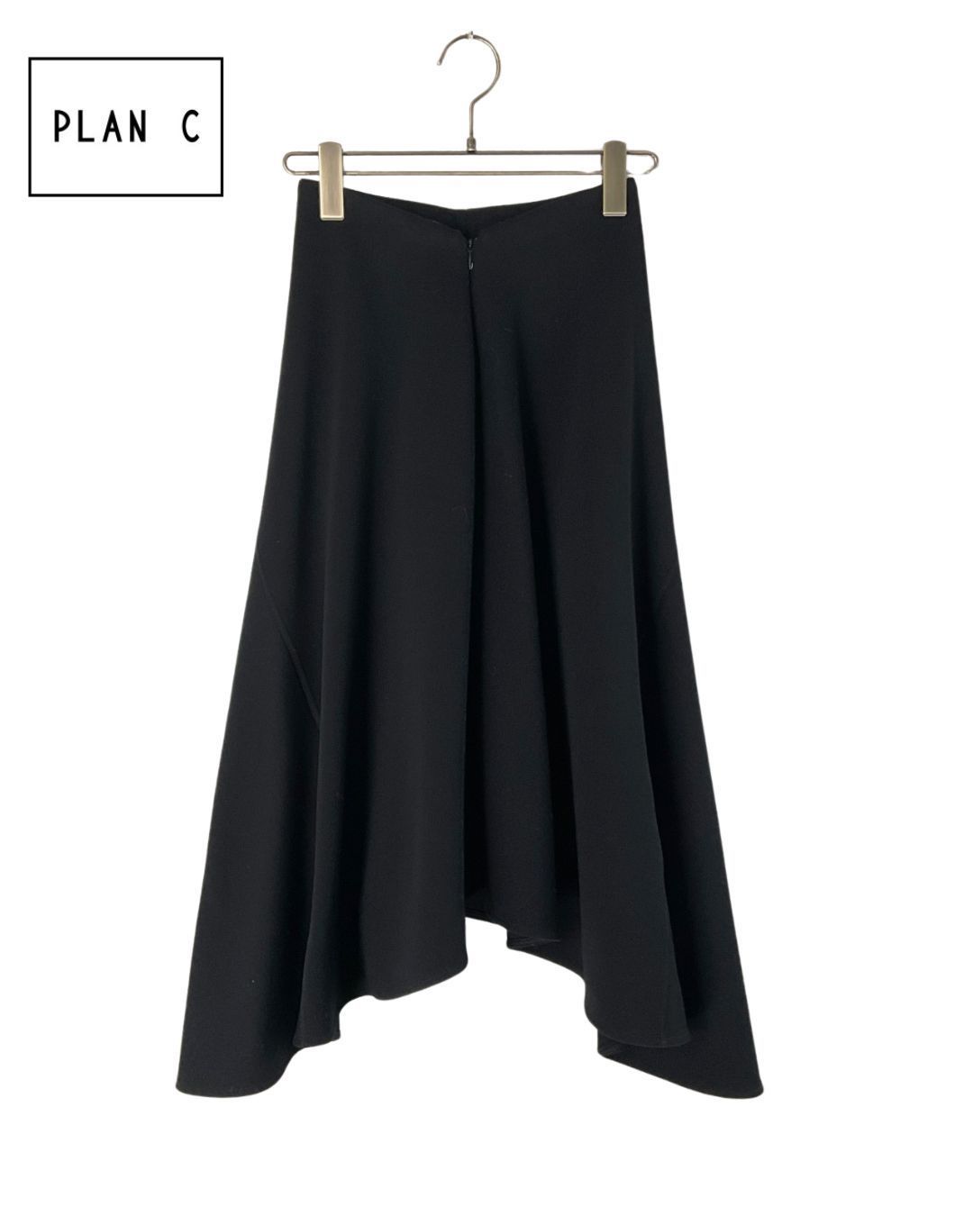 PLAN C プランシー フ スカート 40 ブラック げ交渉