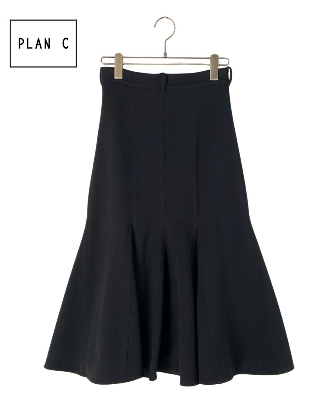 PLAN C プランシー セミフ スカート 36 ブラック げ交渉