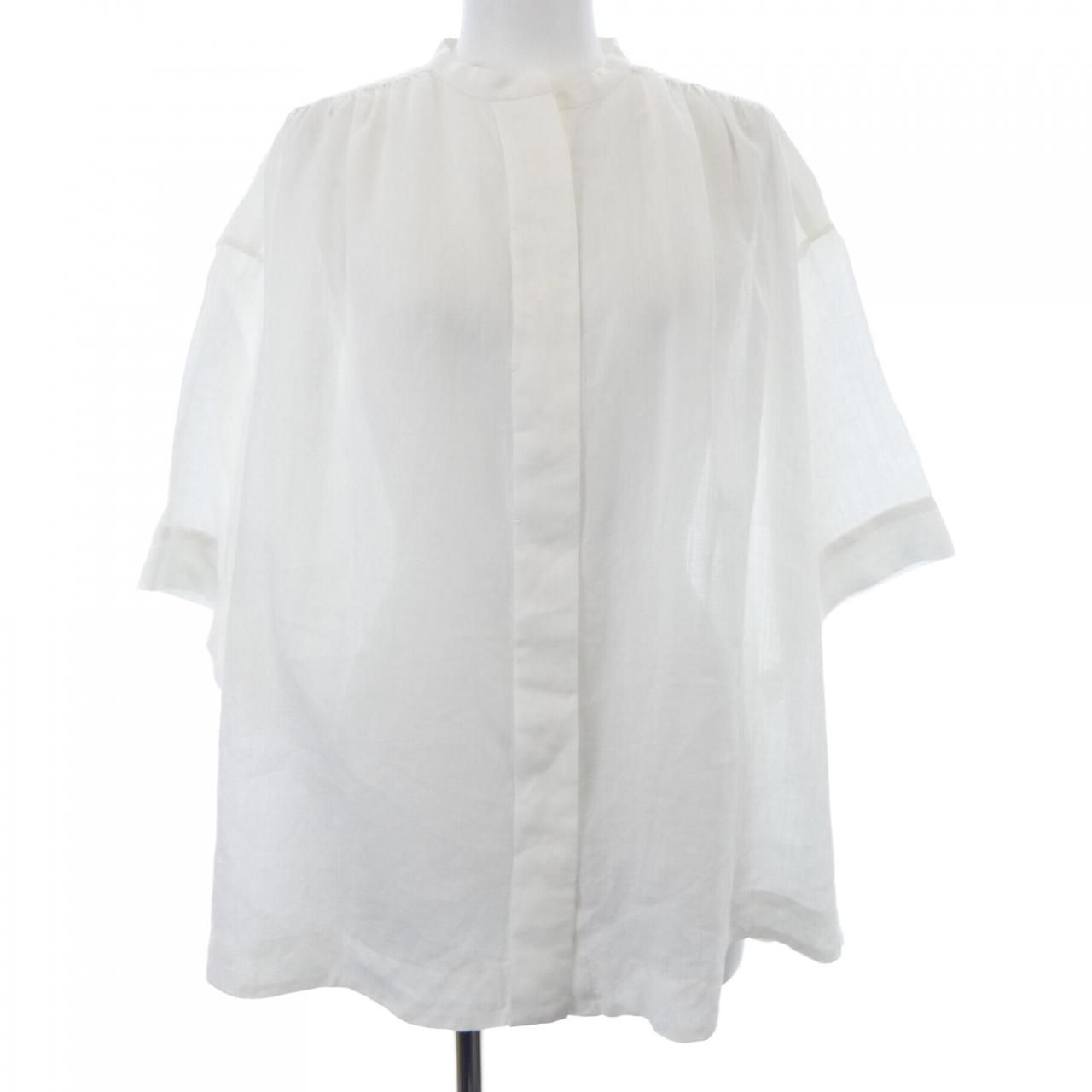 Drawer ホワイト 長袖シャツ　ドゥロワー　Yori Ohga ドゥロワー DRAWER シャツ - メルカリ