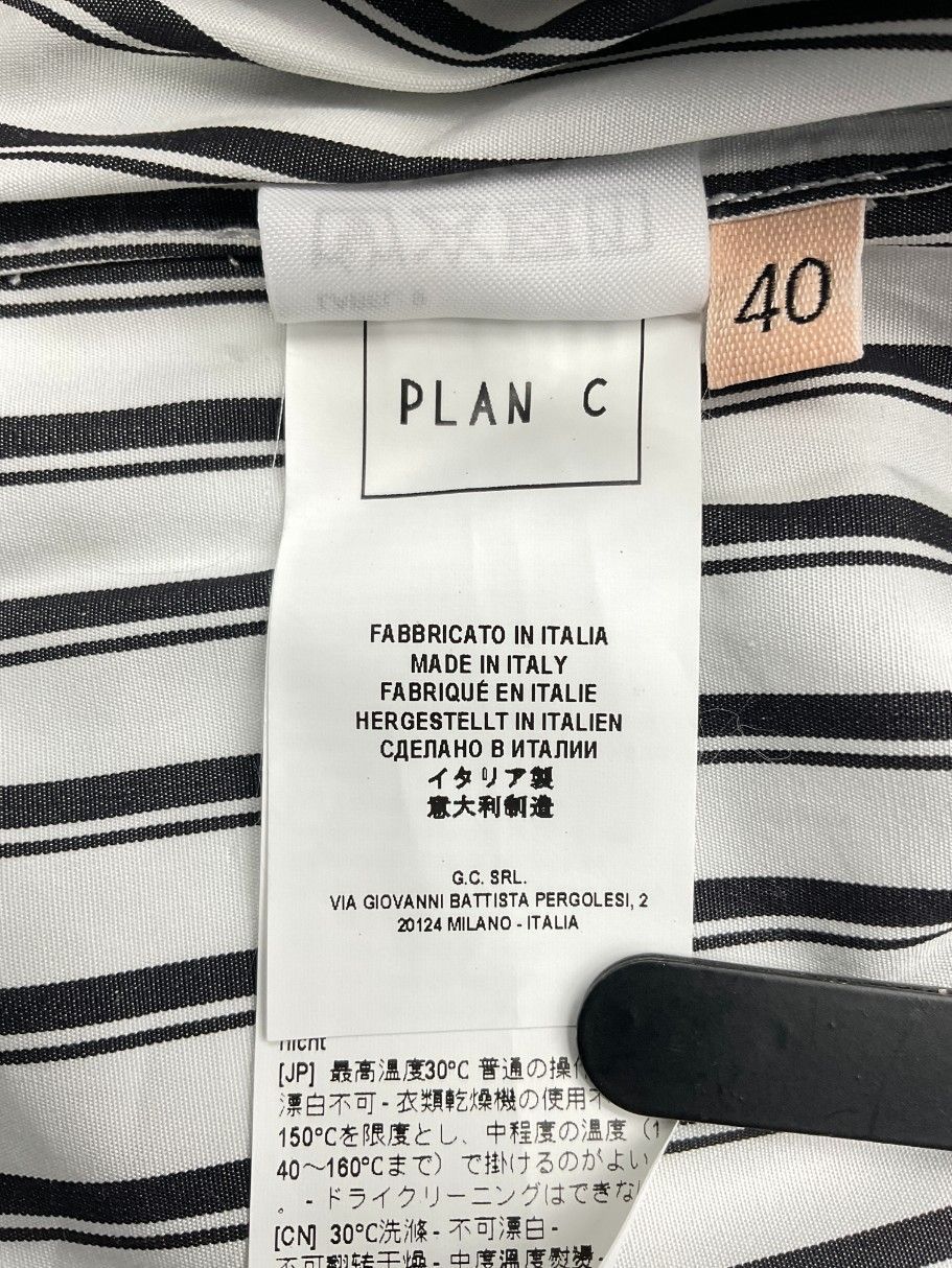 未使用 PLAN C プランシー ストールドッキングノーカラーストライプ 