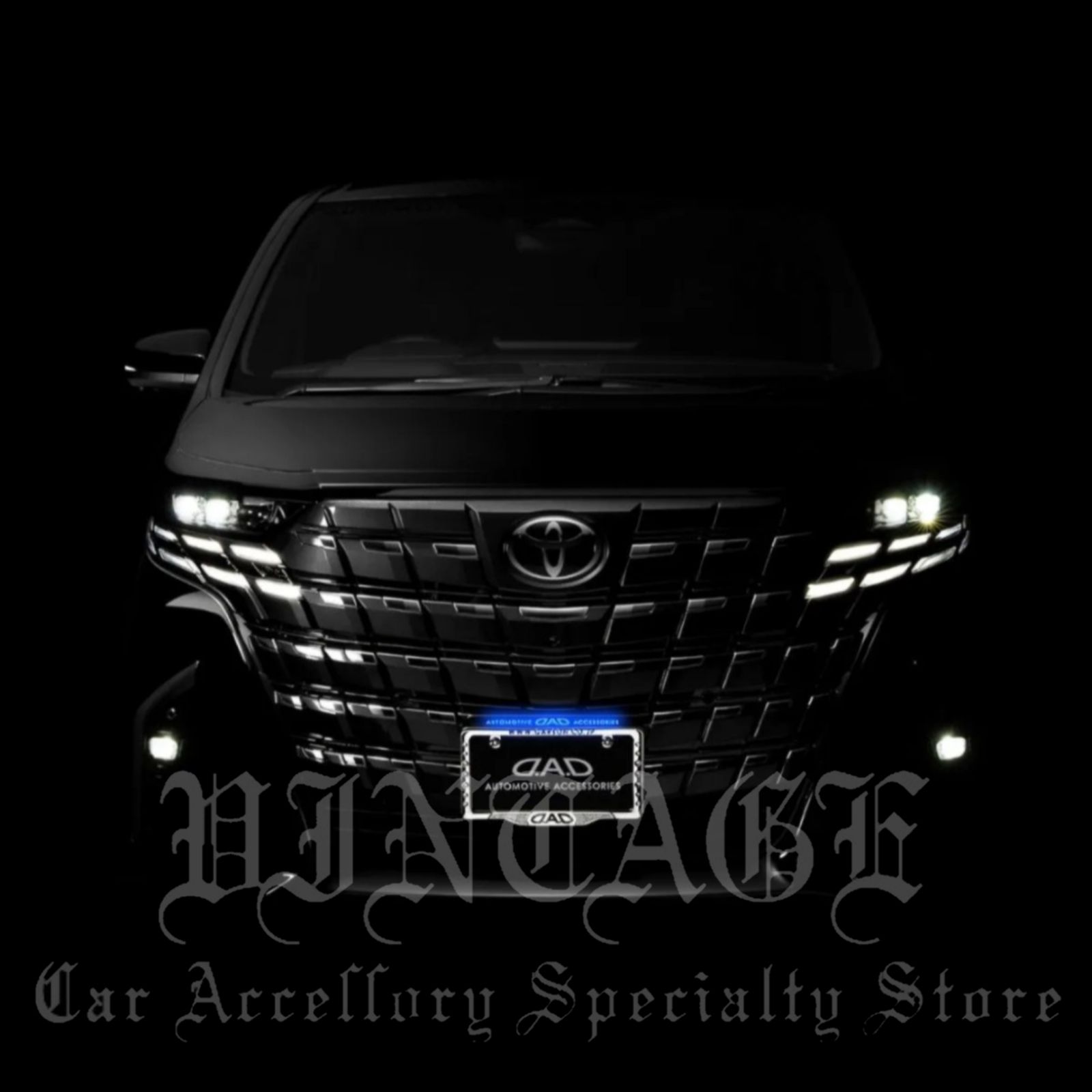 D A LED スタイリッシュ ナンバープレートステー ブルー DAD ギャルソン GARSON フロントナンバーステー