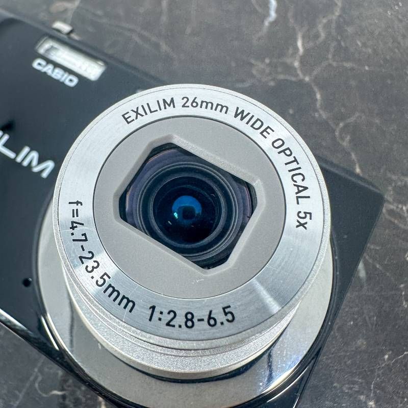 美品】CASIO EXILIM EX-Z28 ブラック 1610万画素 光学6倍ズーム 薄型