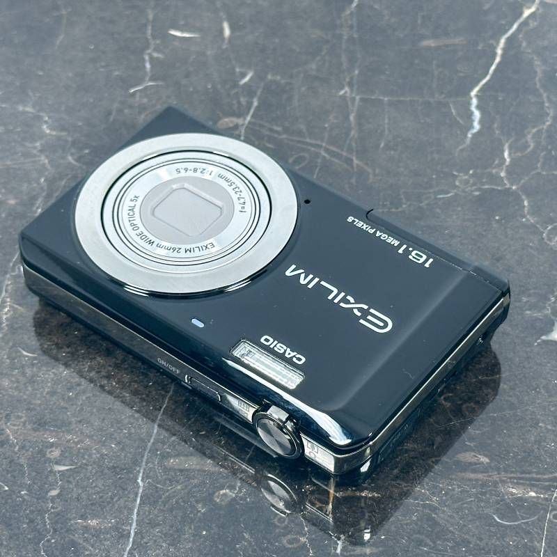 美品】CASIO EXILIM EX-Z28 ブラック 1610万画素 光学6倍ズーム 薄型