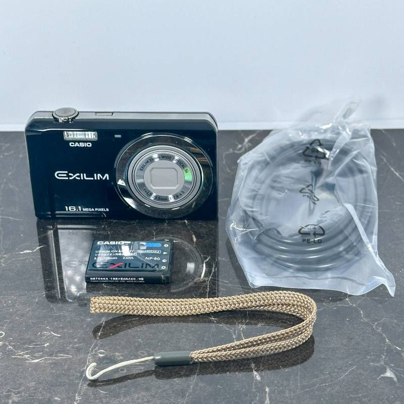 美品】CASIO EXILIM EX-Z28 ブラック 1610万画素 光学6倍ズーム 薄型