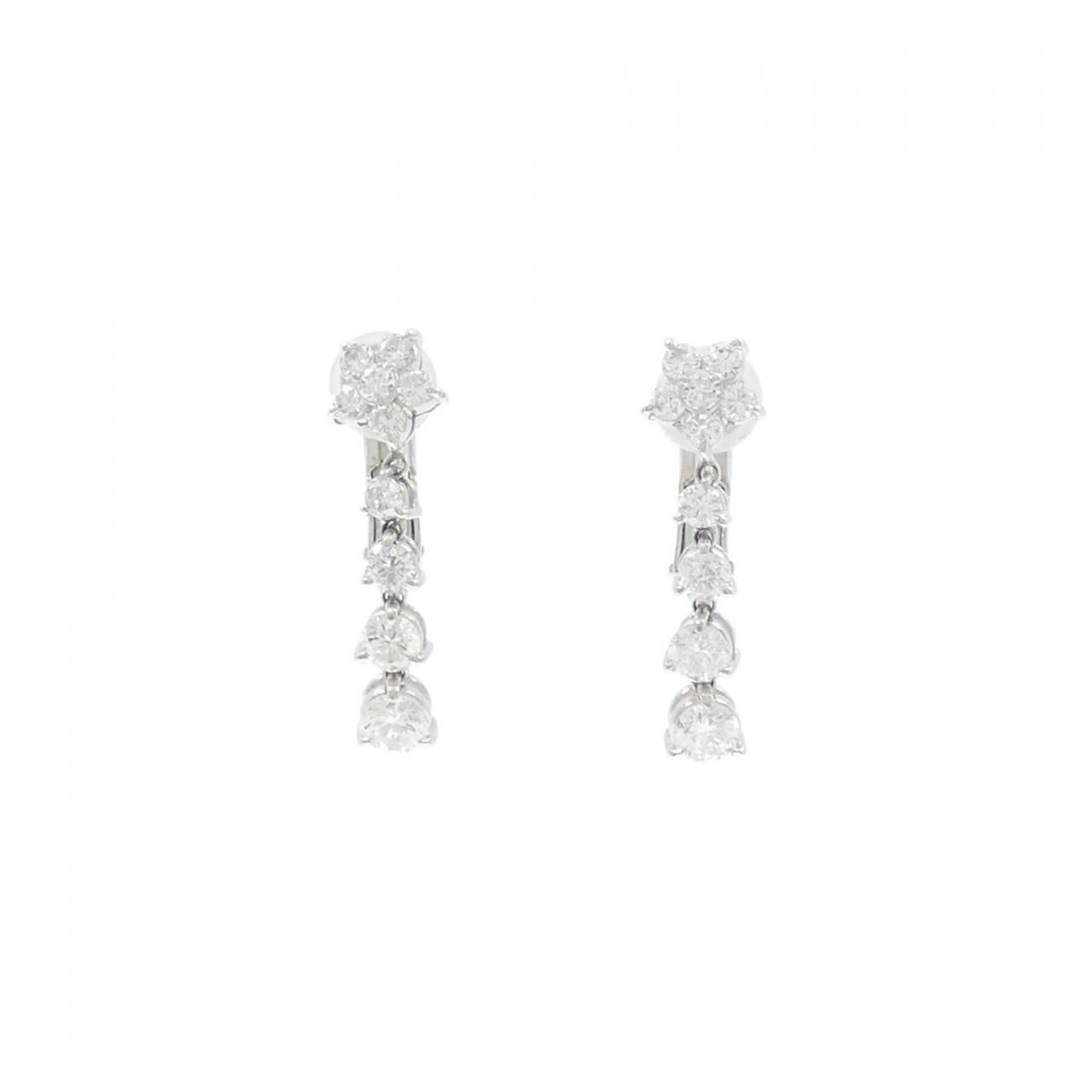 PT 900 ダイヤモンド イヤリング 1 00 CT