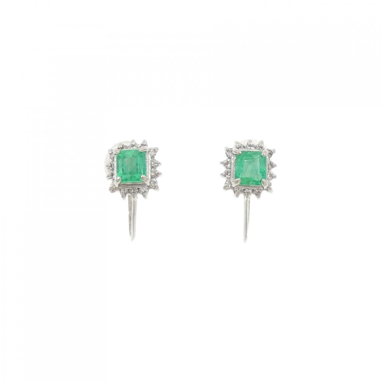 PT 900 エメラルド イヤリング 0 58 CT