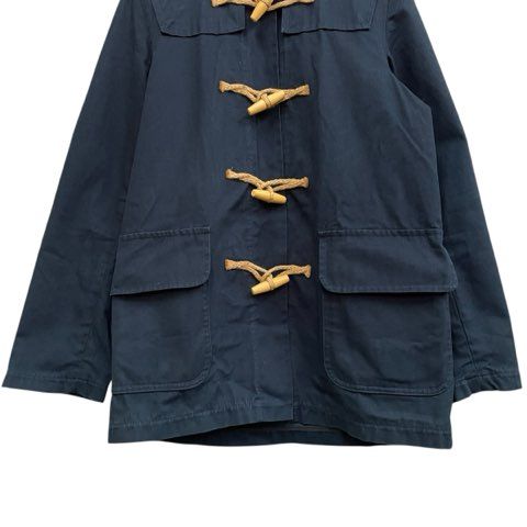 オールドイングランド ヘリンボーン　ロング ダッフルコート　ネイビー　8 オールドイングランド ヘリンボーン ロング ダッフルコート ネイビー 8