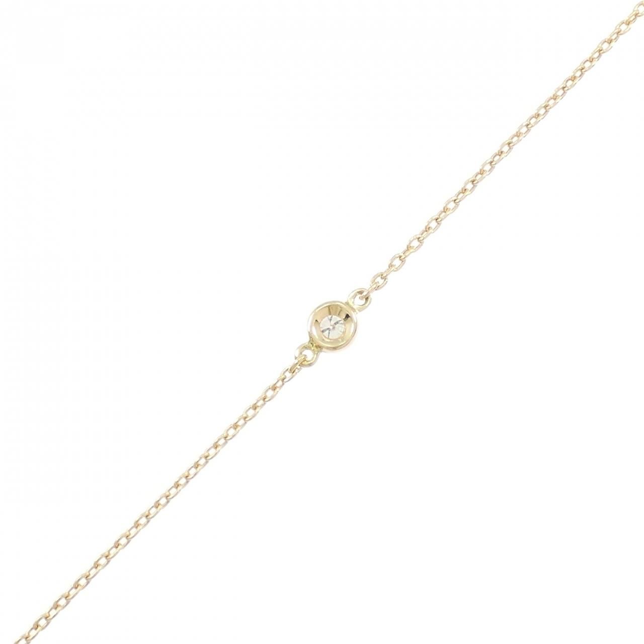 K 18 YG ダイヤモンド ブレスレット 0.03 CT