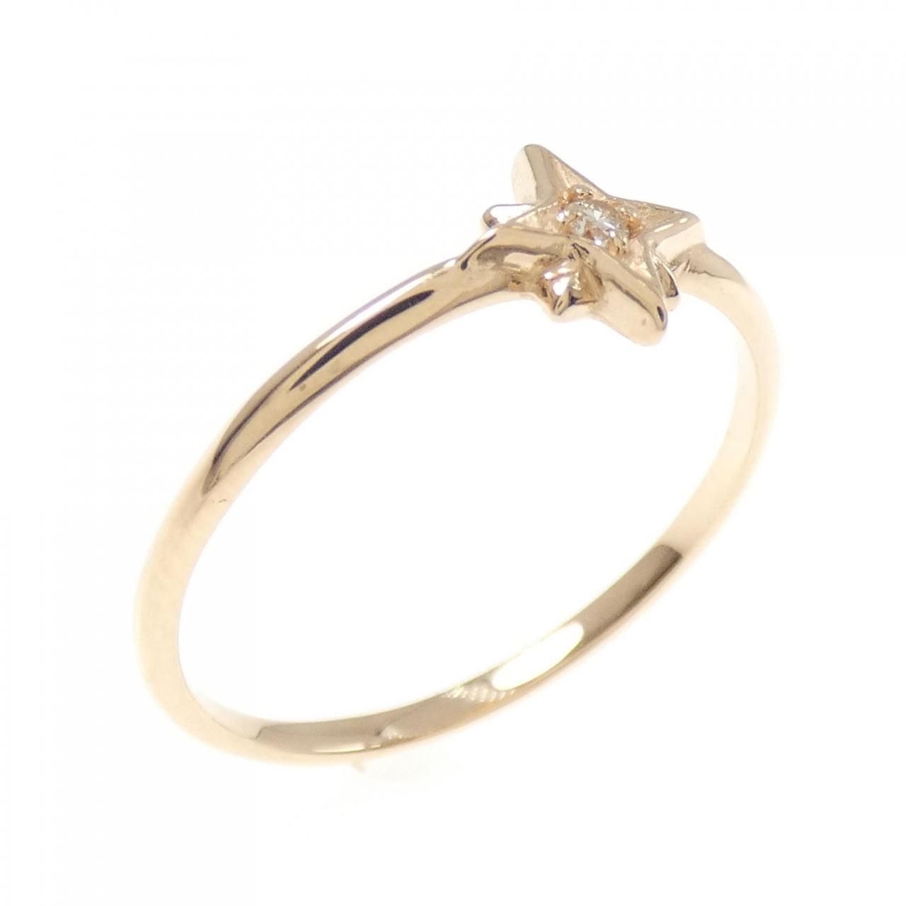 K 18 PG ダイヤモンド リング 0 015 CT