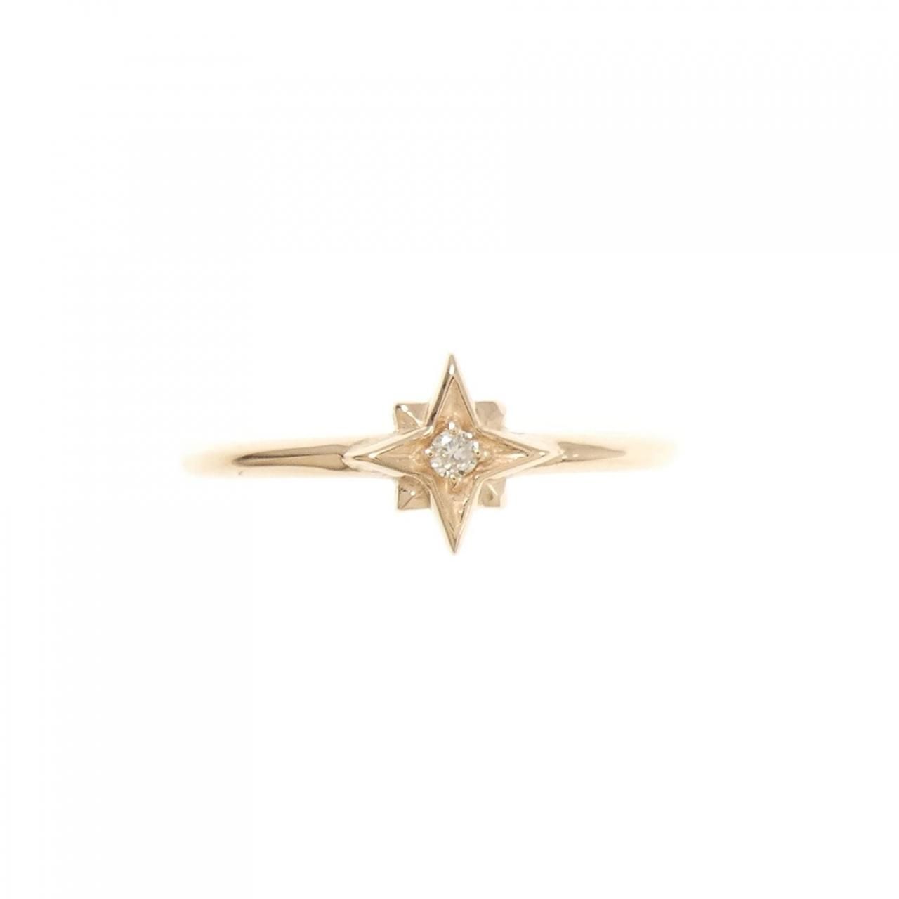 K 18 PG ダイヤモンド リング 0.015 CT