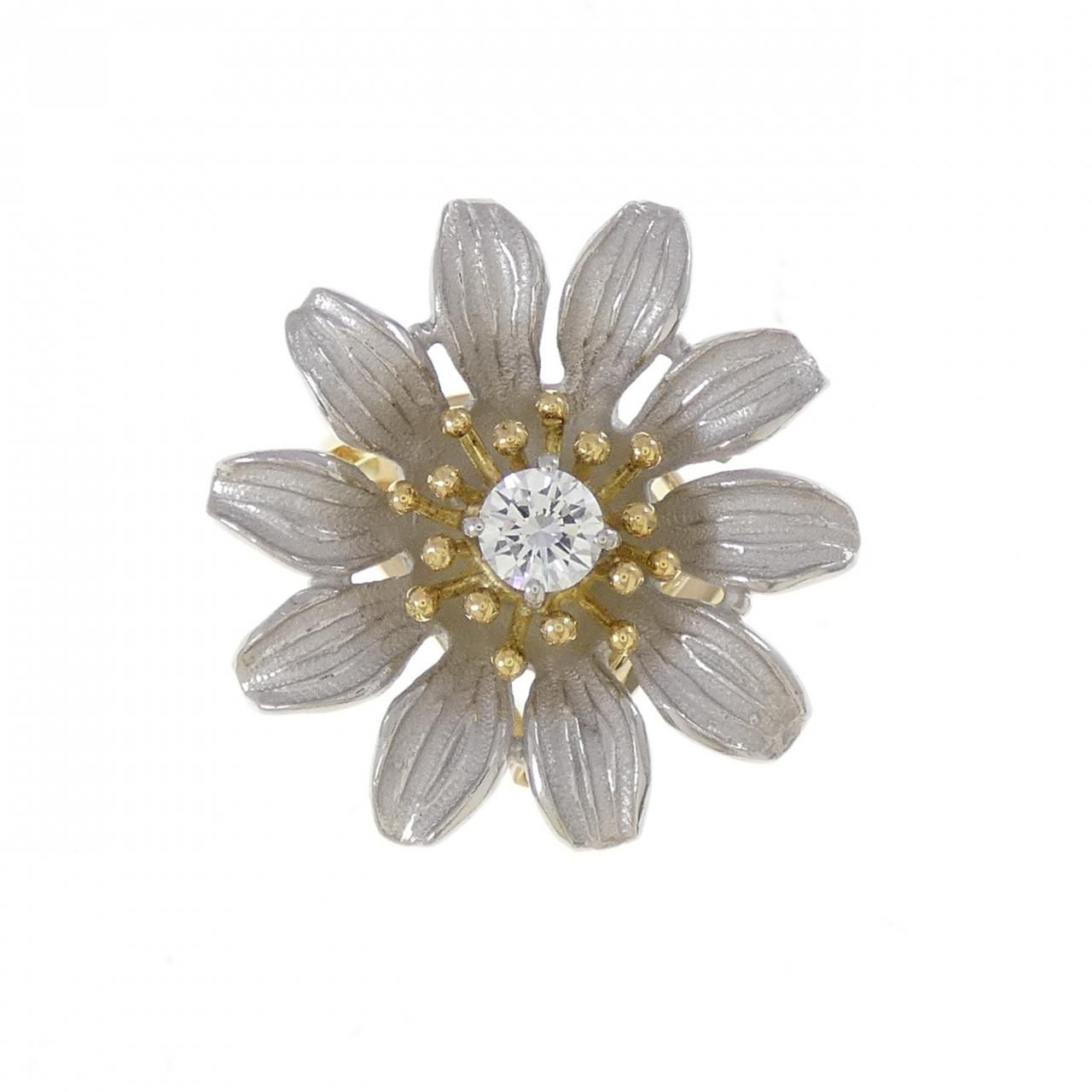 アズ タイム フラワー ダイヤモンド リング