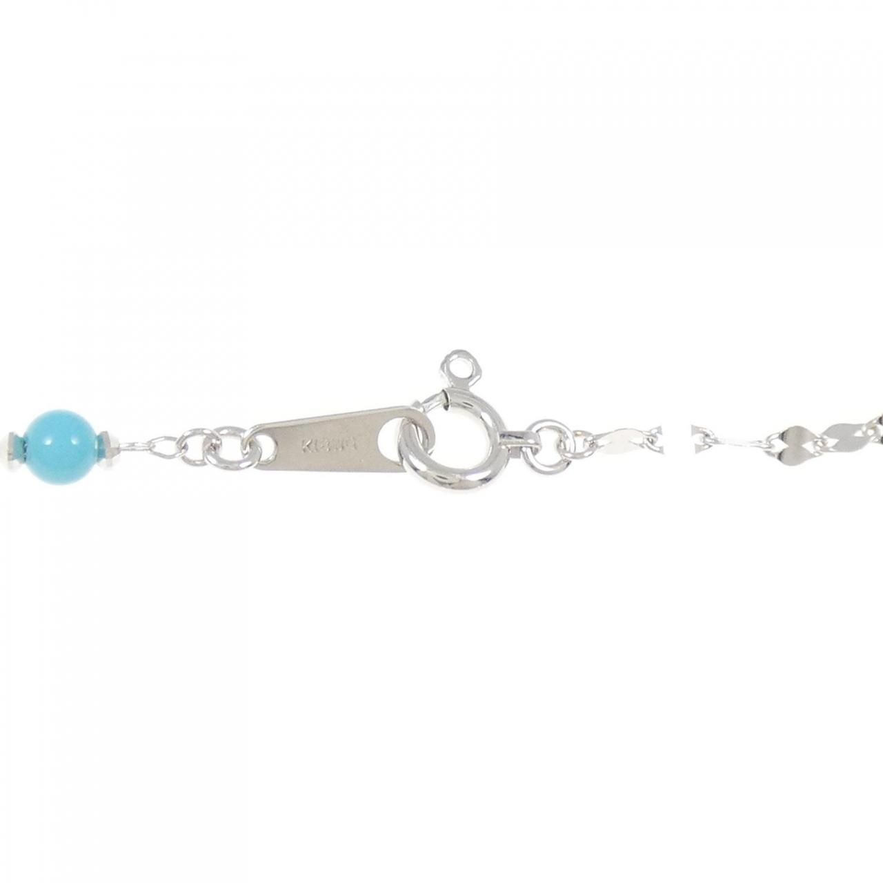  K 18 WG ターコイズ ブレスレット ブレスレット アクセサリー