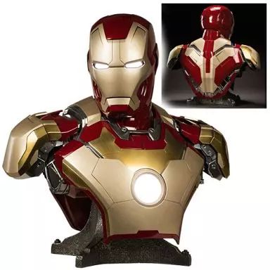 フィギュア アイアンマン マーク42 アイアンマン3 マーベル ライフサイズ バスト