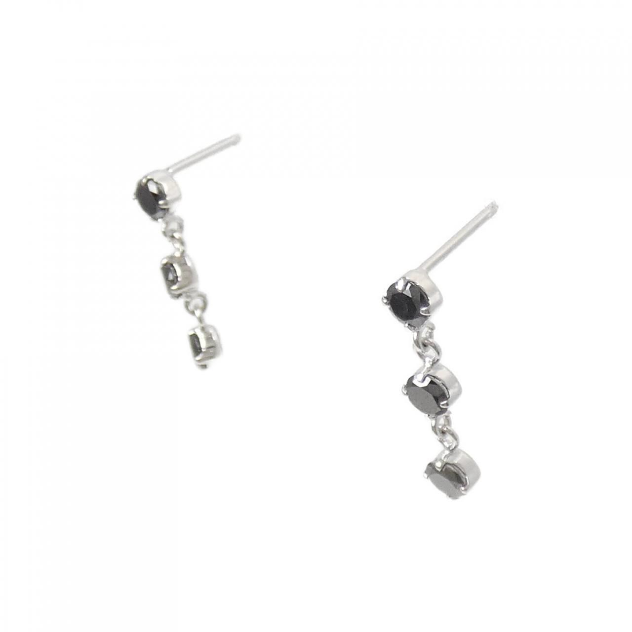 K18WGダイヤモンドピアス K18WG ダイヤモンド ピアス - メルカリ