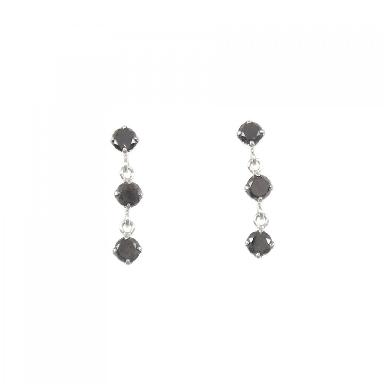 K18WG ダイヤモンド ピアス - メルカリ