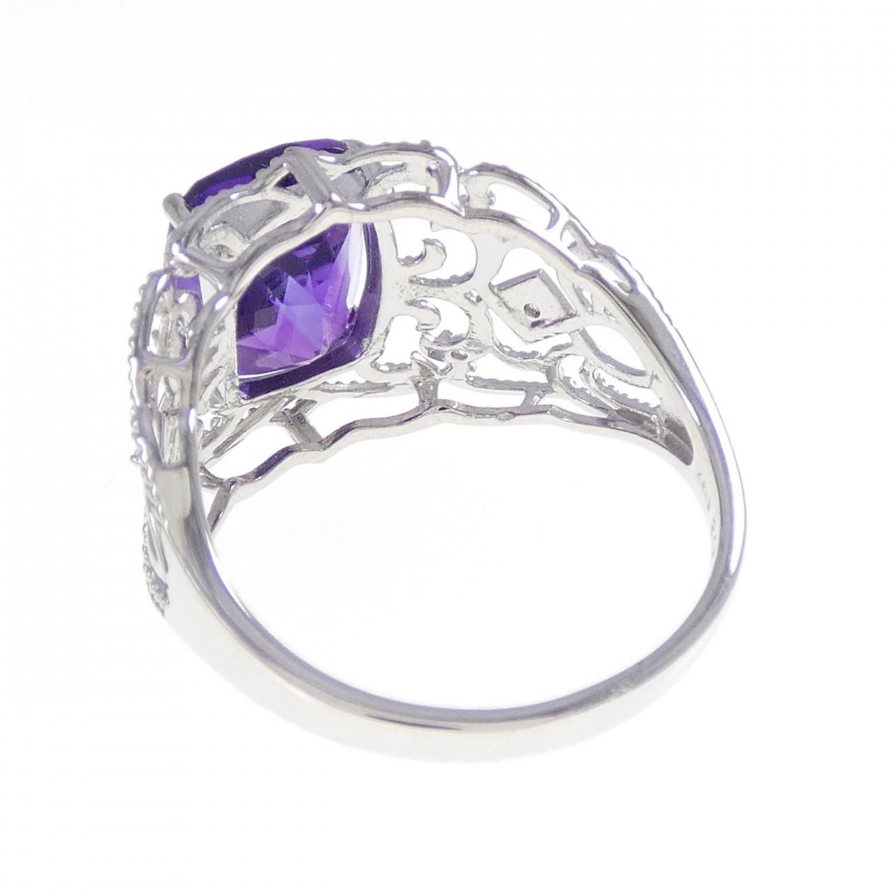 K18WG アメジスト リング 3.15CT - メルカリ