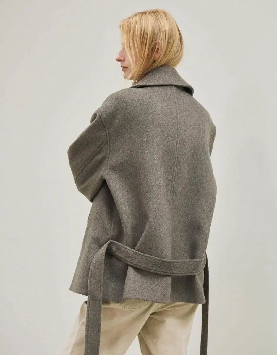 ウールベルテッド ジャケット オートグレー