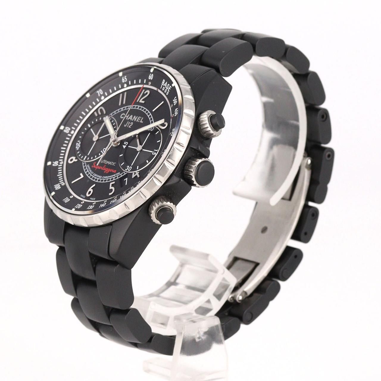 シャネル J 12スーパーレッジェーラクロノグラフ セラミック H 3409 自動巻