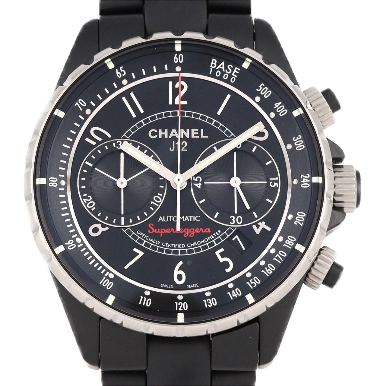 シャネル J 12スーパーレッジェーラクロノグラフ セラミック H 3409 自動巻