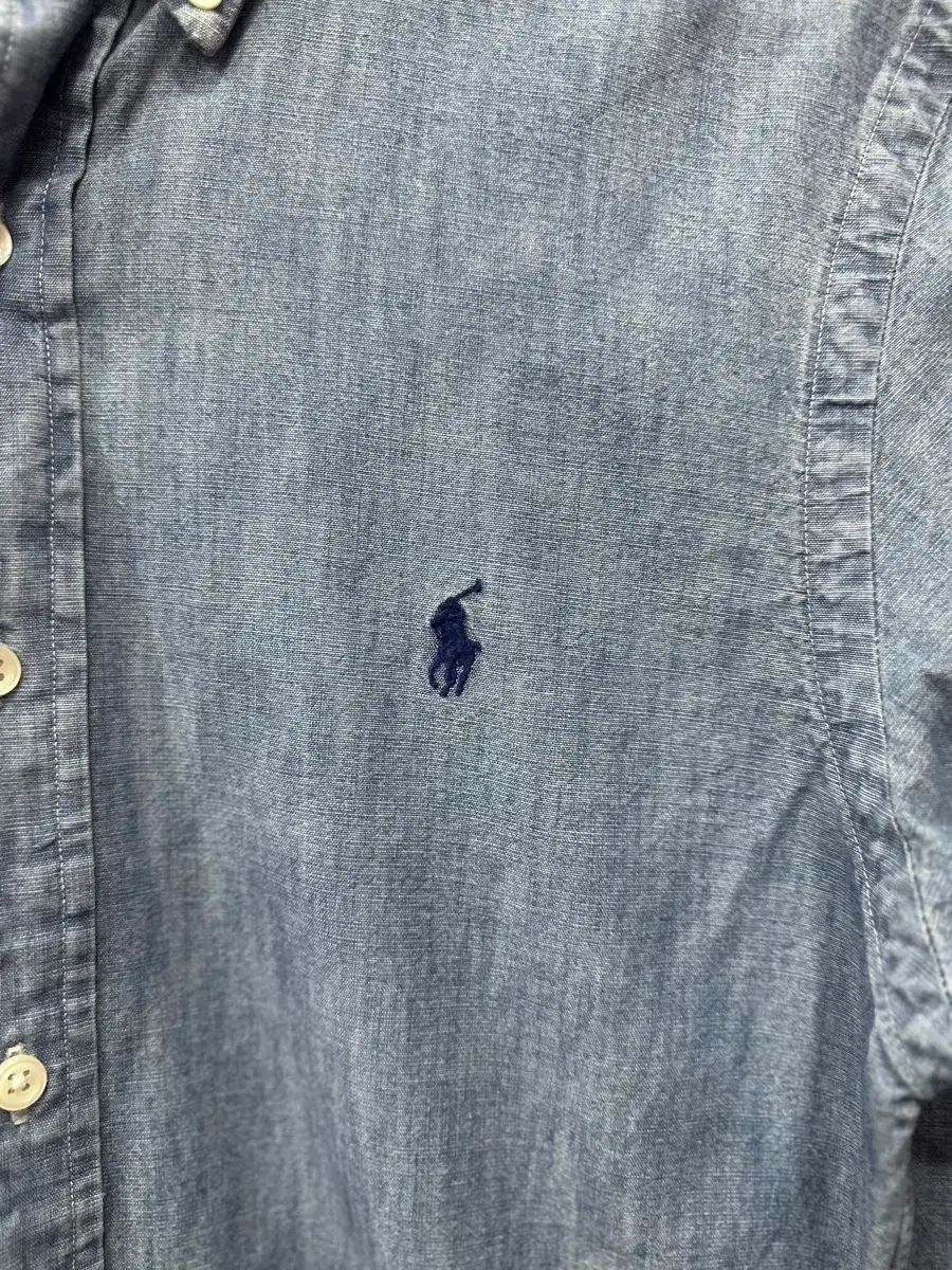 ポロ シャンブレーシャツ スリムフィット s