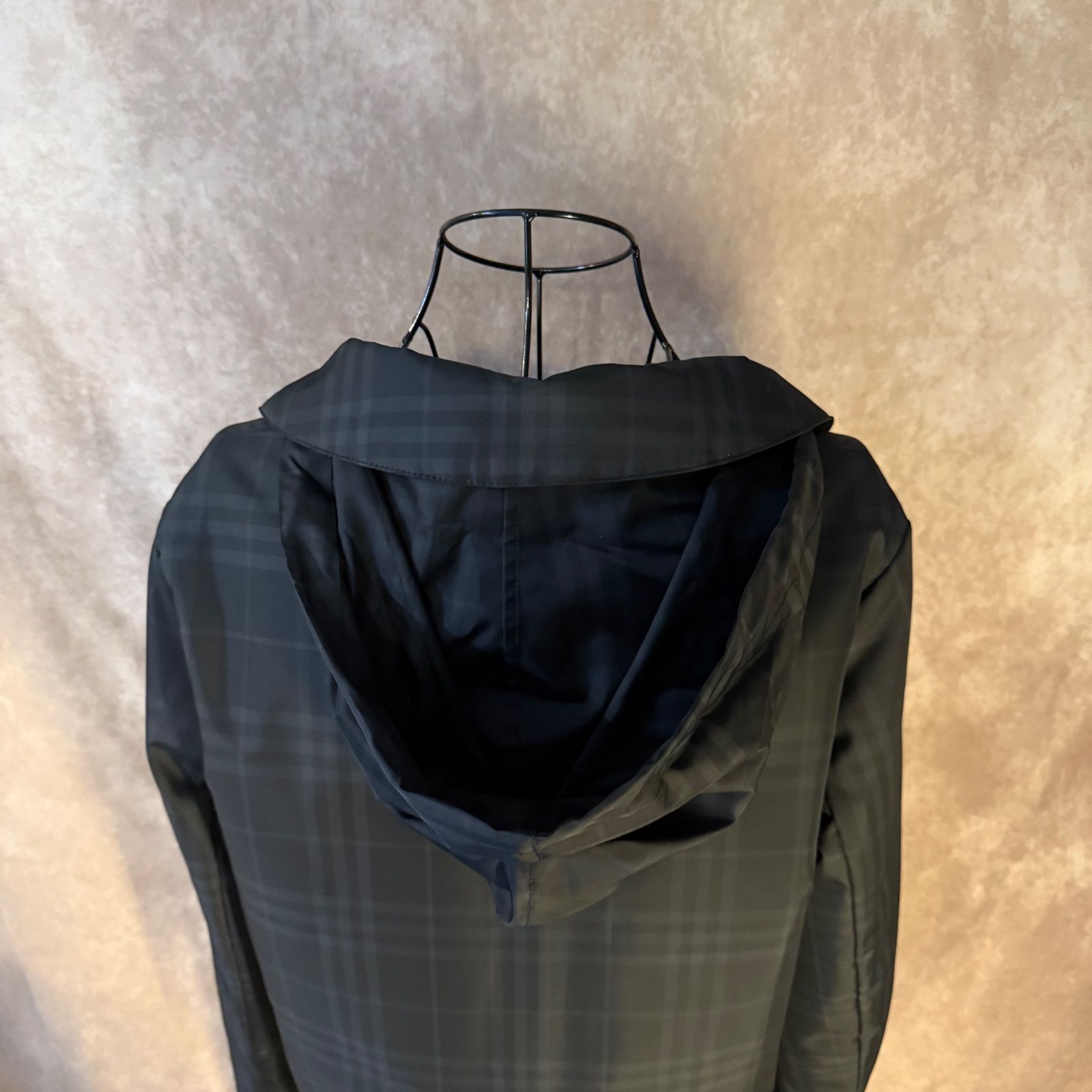 ✨BURBERRY LONDON バーバリー ロングコート フード付き ブラック