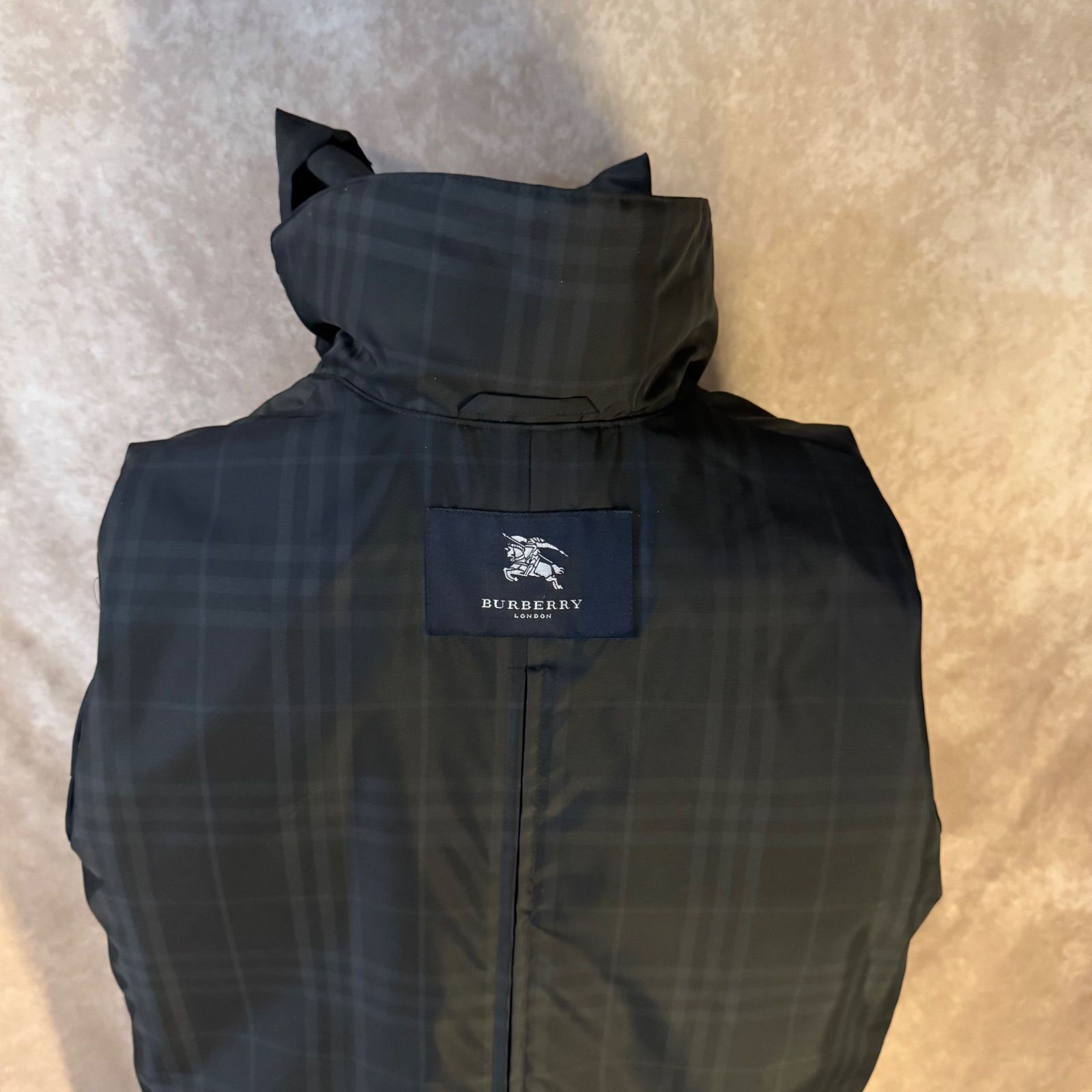 ✨BURBERRY LONDON バーバリー ロングコート フード付き ブラック