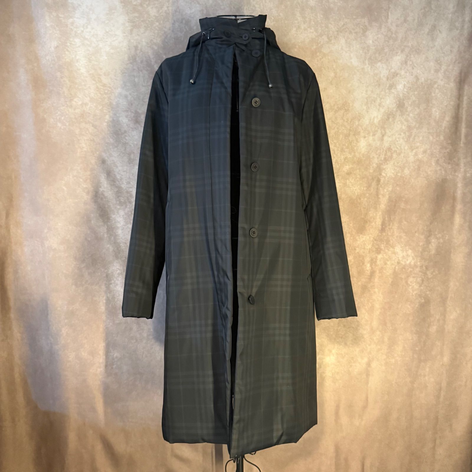 ✨BURBERRY LONDON バーバリー ロングコート フード付き ブラック