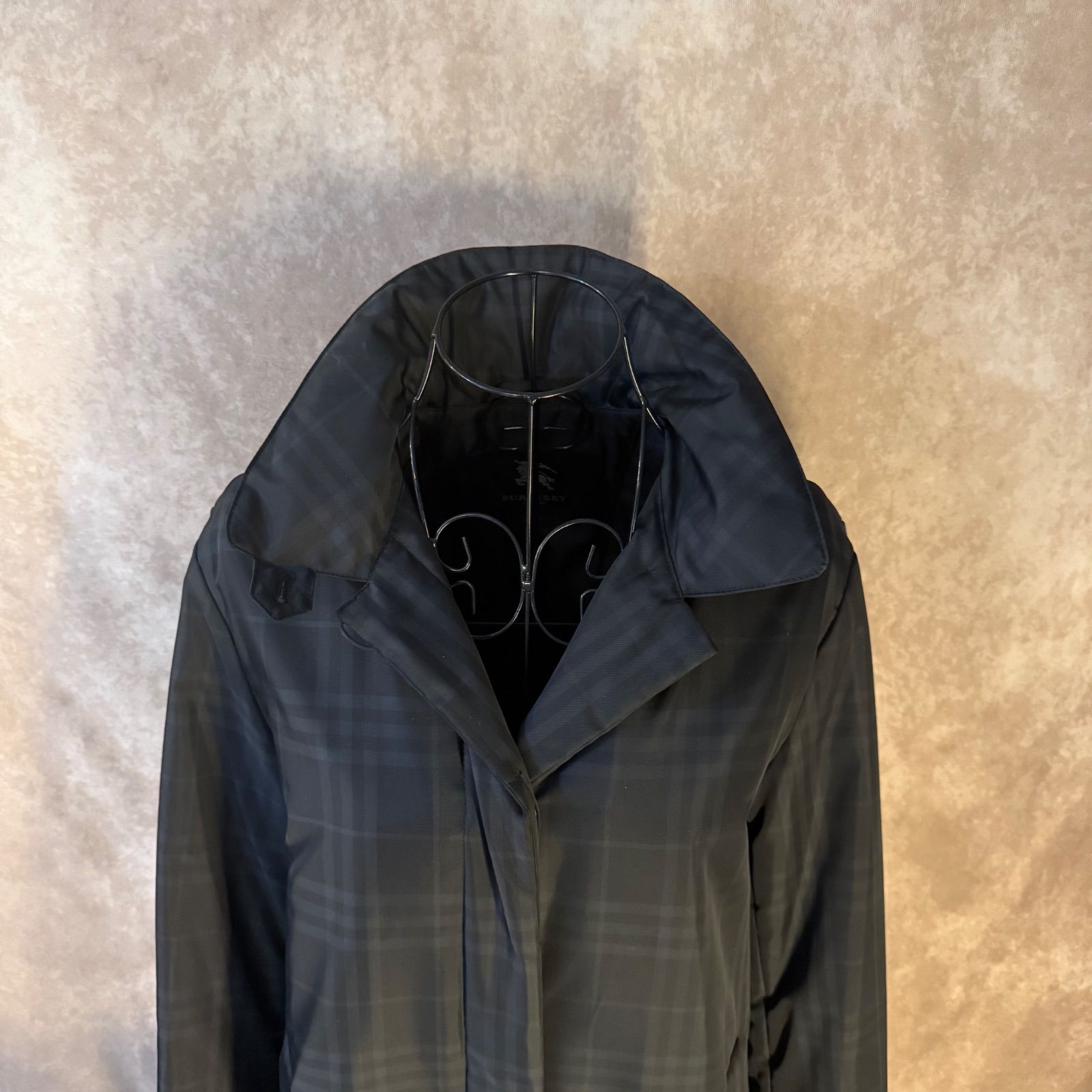 ✨BURBERRY LONDON バーバリー ロングコート フード付き ブラック