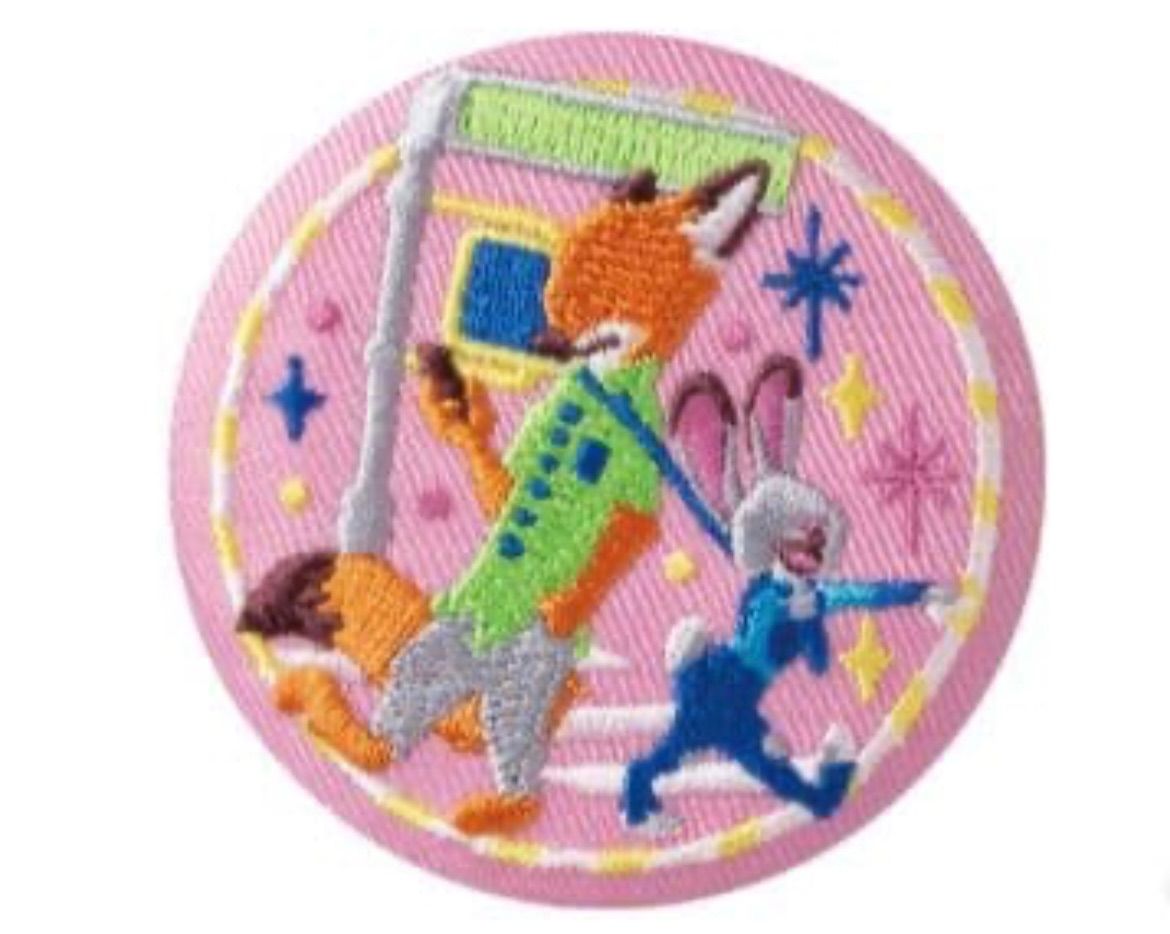 ディズニー Disney Characters 刺繍缶バッジ ビスケット2 ズートピア