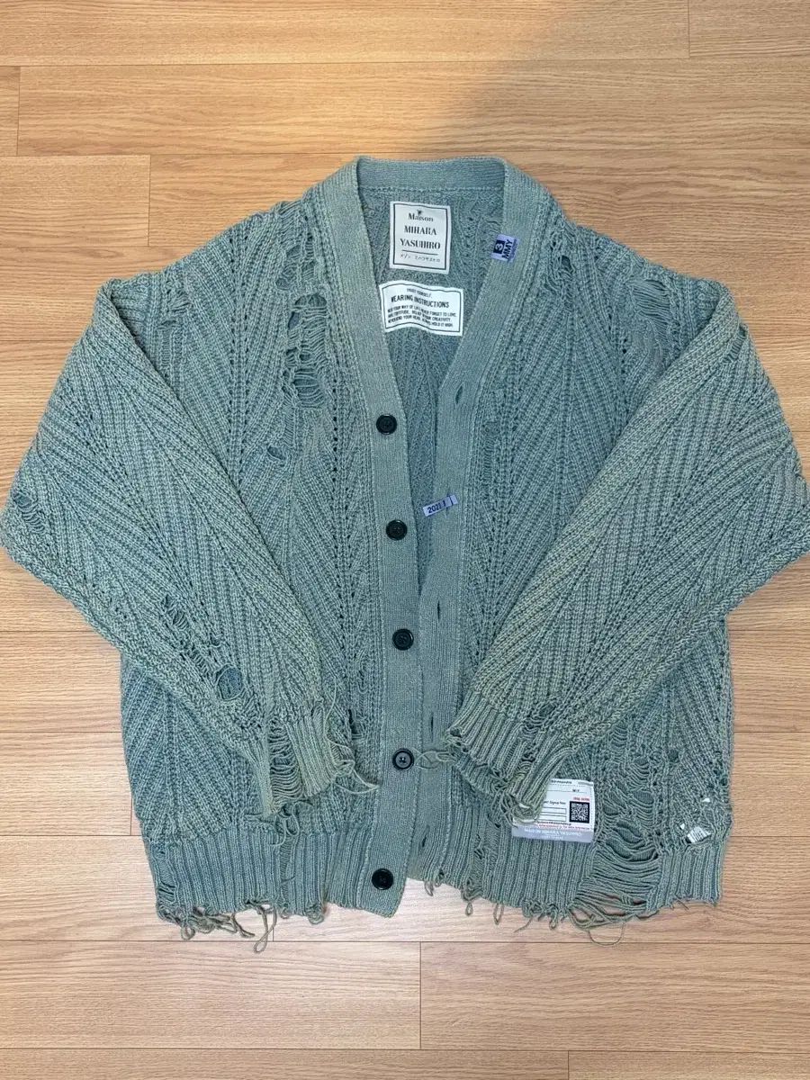 Maison MIHARA YASUHIRO メゾンミハラヤスヒロ ディストレス カーディガン