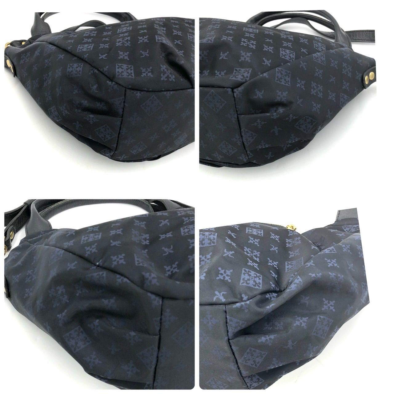 美品】ラシット 2way ショルダーバッグ ハンドバッグ モノグラム 黒