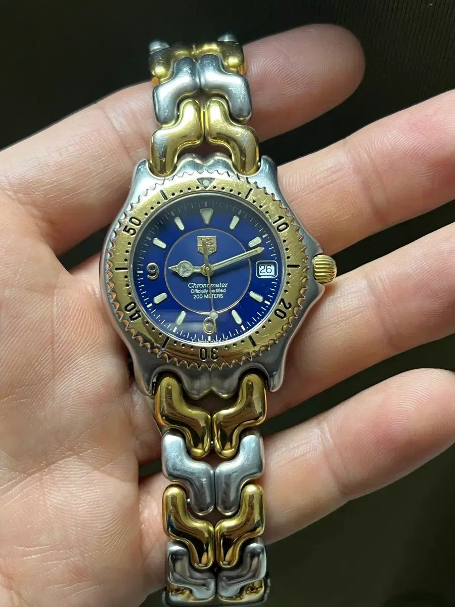 タグ ホイヤー エレガンス デニムコンビ オートマティック クロノメーター