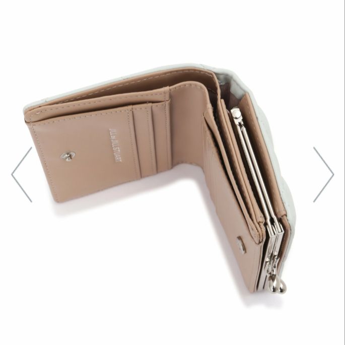  JILL by STUART RIBBON キルトウォレット ブルー 二つ折り財布 折り財布