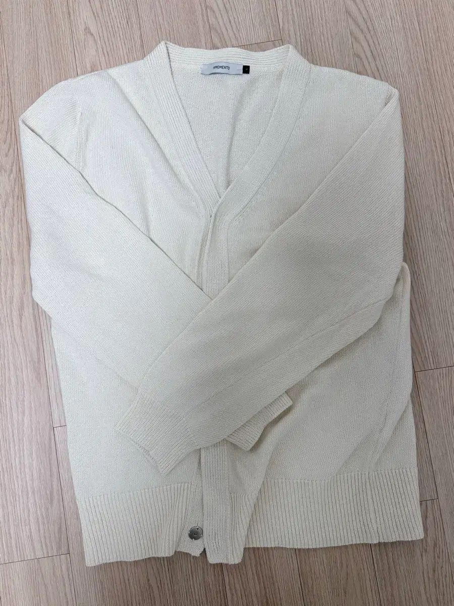 AMOMENTO アイボリー カーディガン