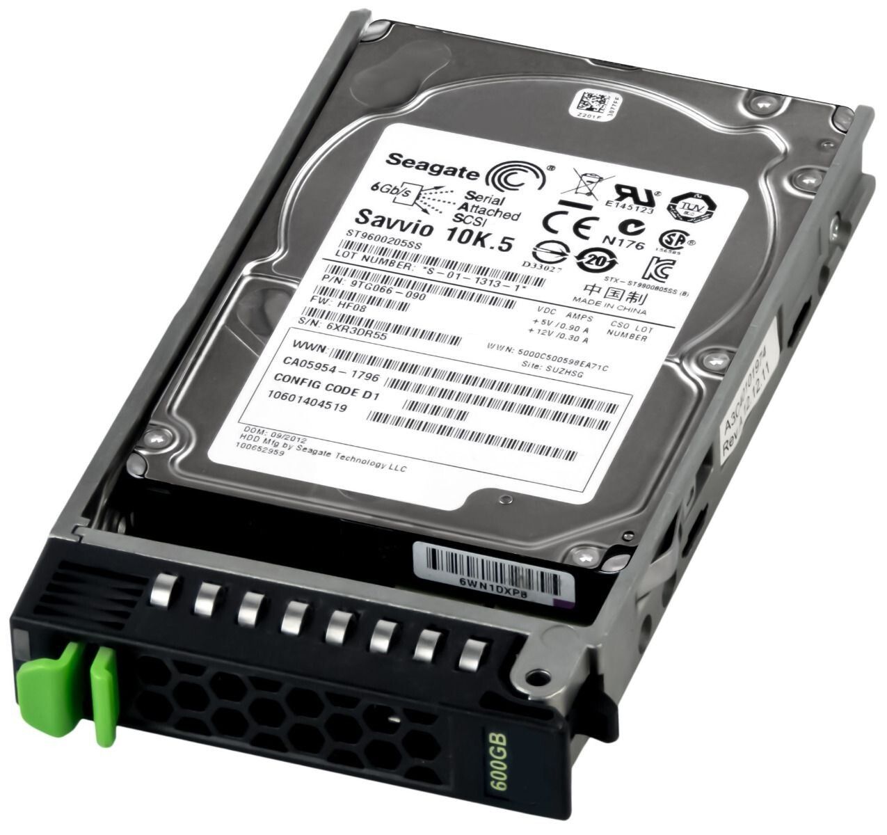 【送料無料，正規品】 【3年保証】Hard Drive Fujitsu CA05954-1796 ST9600205SS 300GB 64MB 10000RPM SAS 2 内蔵型ハードディスクドライブ